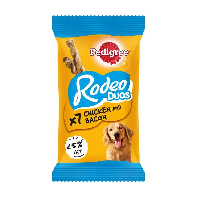 Pedigree Rodeo Duos Adult Dog Treats Chicken & Bacon, 123g