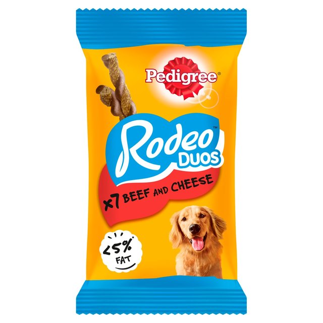 Pedigree Rodeo Duos Adult Dog Treats Beef & Cheese, 123g