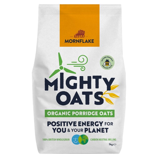 Mornflake Mighty Oats Organic Oats, 1kg