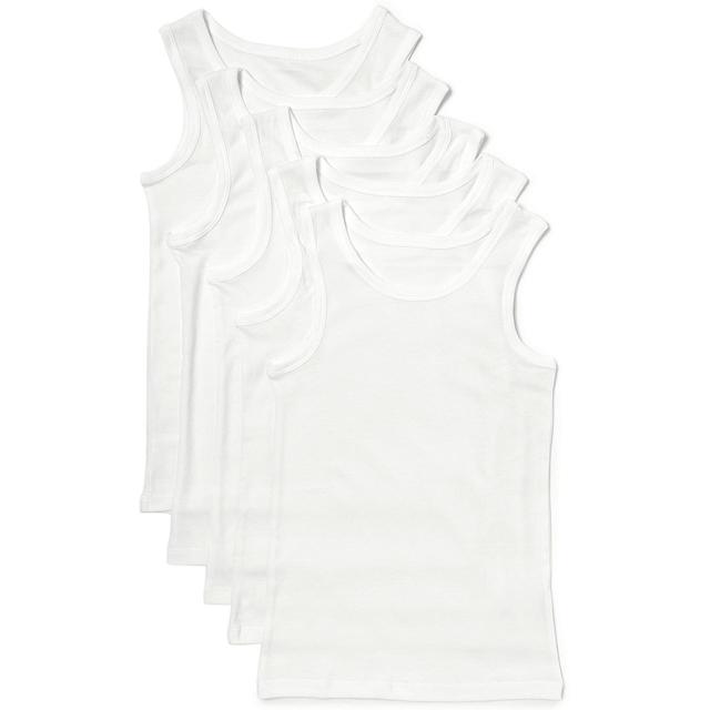 M & S Pure Cotton Vests, 2-3 Years, White
