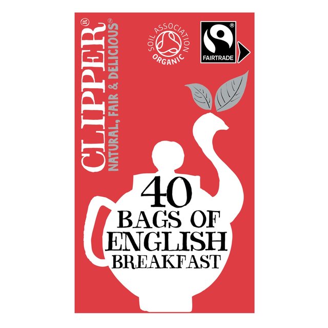 Clipper Organic & Fairtrade English Breakfast Tea, 40 Per Pack