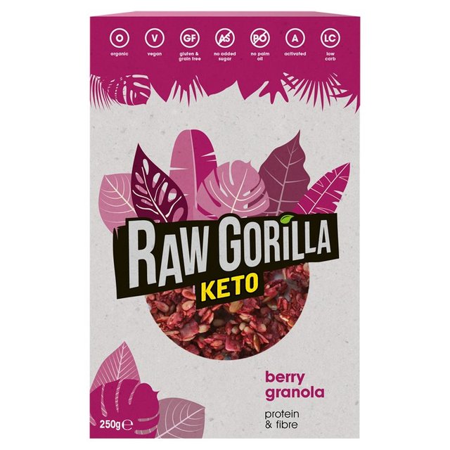 Raw Gorilla Keto Berry Granola, 250g