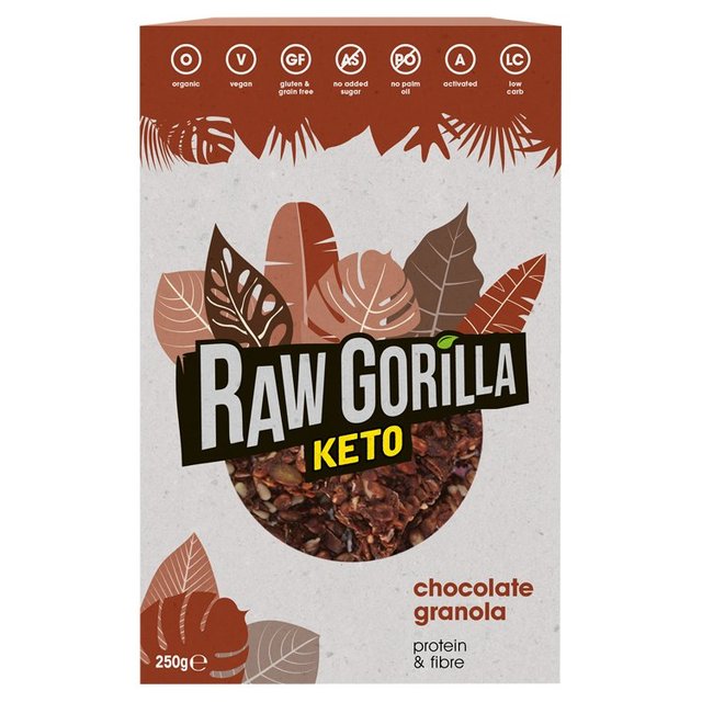 Raw Gorilla Keto Chocolate Granola, 250g