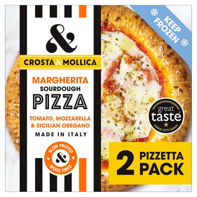 Crosta & Mollica Margherita Pizzetta 2 Mini Sourdough Pizzas, 2 x 211g