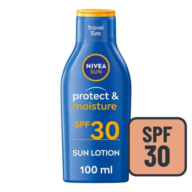 Nivea Sun Protect & Moisture Spf 30 Sun Lotion Travel Size, 100ml