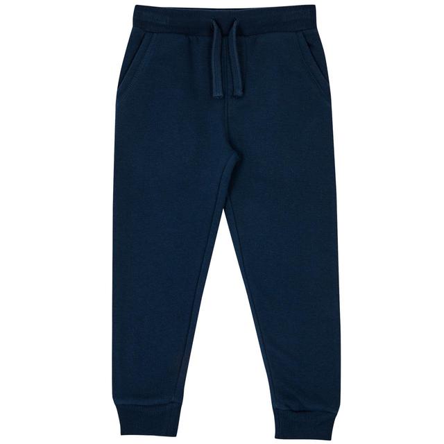 M & S Boys Draw Cord Joggers, Navy, 2-3 Years