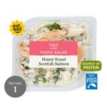 M&S Scottish Honey Roast Salmon Pasta Salad
