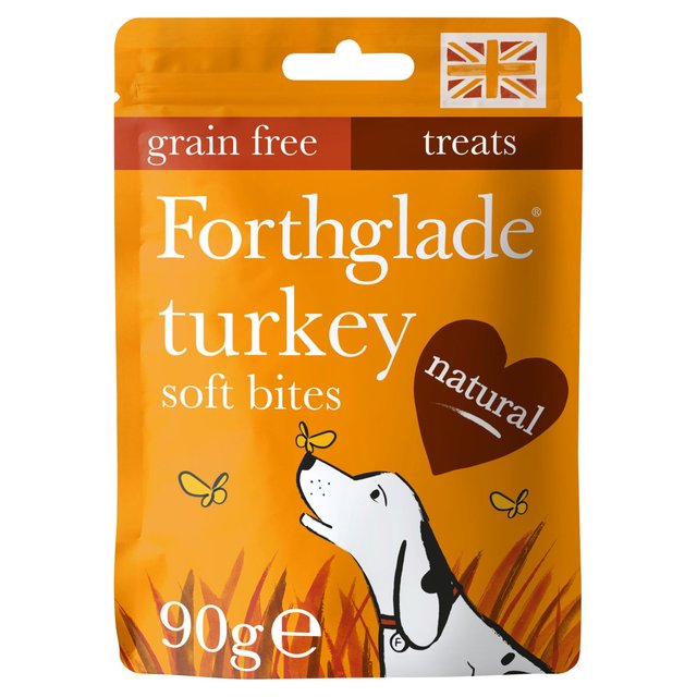 Forthglade Natural Soft Bites Turkey Dog Treats, 90g