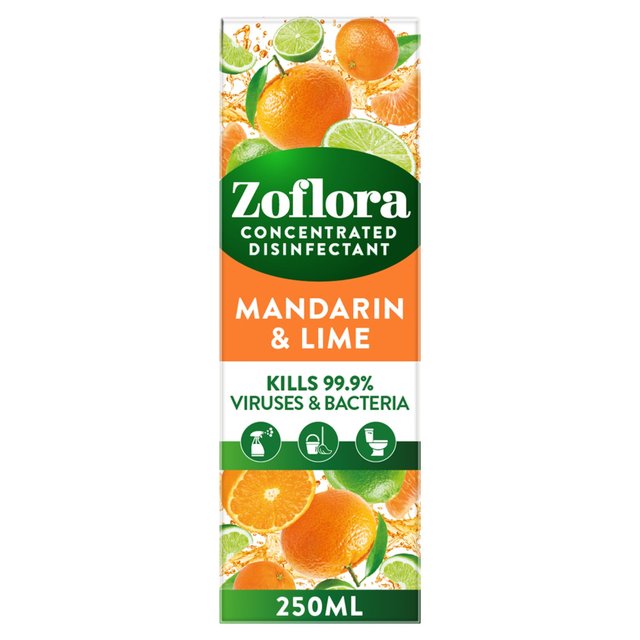 Zoflora Concentrated Disinfectant Mandarin & Lime, 250ml