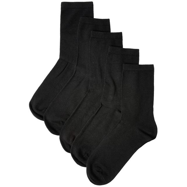 M&S Womens Sumptuously Soft Ankle Socks, Size 6-8, Black | Ocado
