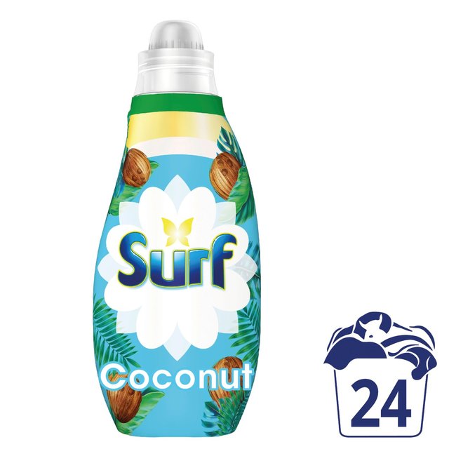 Surf Coconut Bliss Concentrated Liquid Laundry Detergent 24 Washes, 648ml