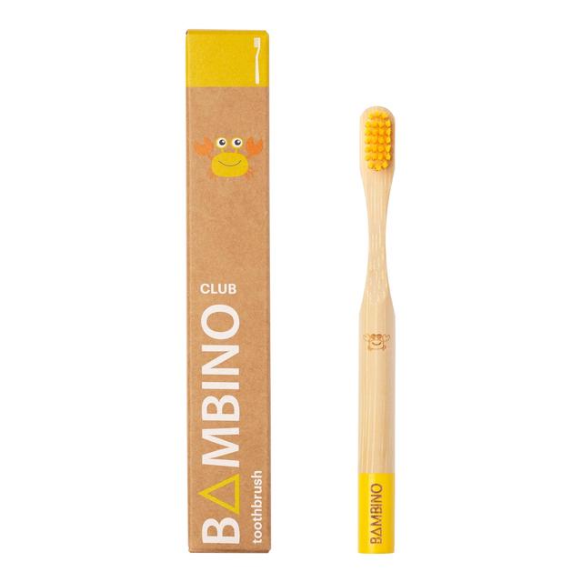 Bamboo Club Bambino Yellow Kids Toothbrush, One Size