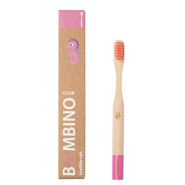 Bamboo Club Bambino Pink Kids Toothbrush, One Size