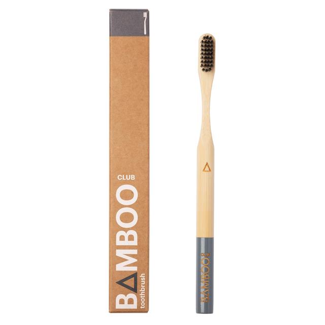 Bamboo Club Grey Adult Toothbrush, One Size