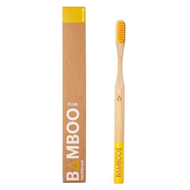 Bamboo Club Yellow Adult Toothbrush, One Size