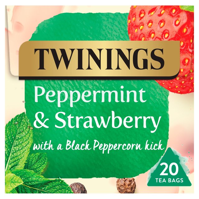 Twinings Peppermint & Strawberry Fruit Tea, 20 Per Pack