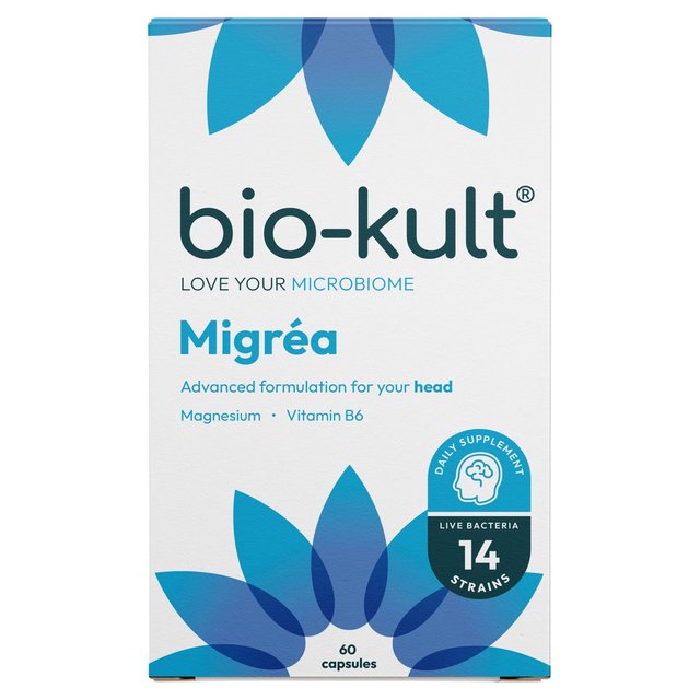 Bio-Kult Probiotics Migrea Gut Supplement 60 Capsules, 60 Per Pack