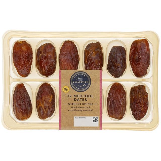 M & S Collection Medjool Dates Without Stones, 12 Per Pack