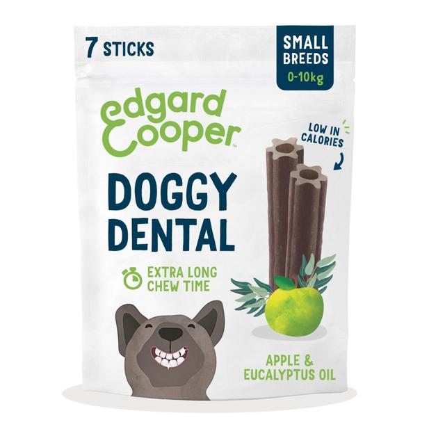 Edgard & Cooper Apple & Eucalyptus Small Dog Dental Sticks, 7 Per Pack