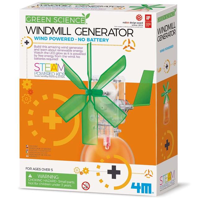 Great Gizmos Green Science Windmill Generator, One Size