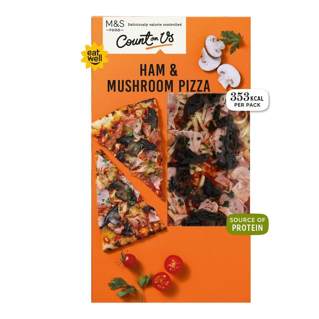 M & S Count On Us Ham & Mushroom Pizza, 194g