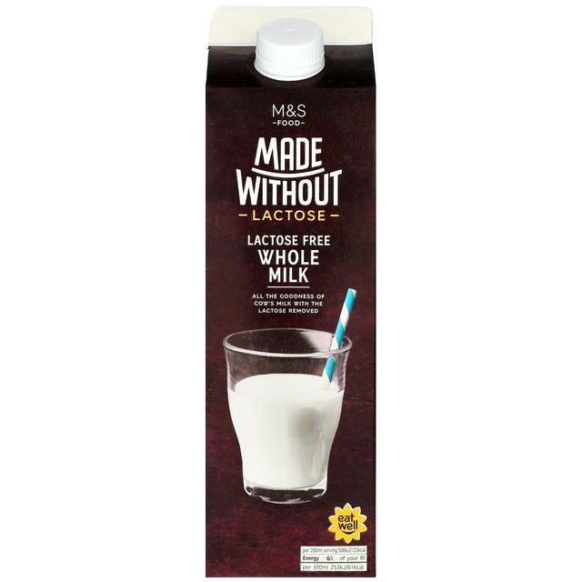 M & S Made Without Whole Milk, 1l