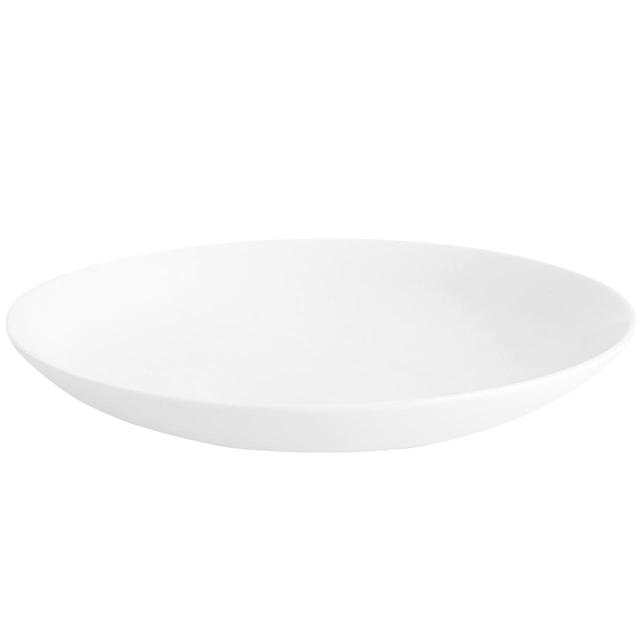 M & S Maxim Coupe White Porcelain Pasta Bowl, 24cm
