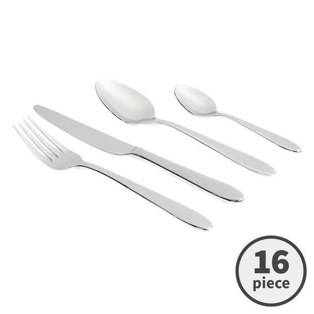 M & S Maxim Stainless Steel Cutlery Set, 16 Per Pack