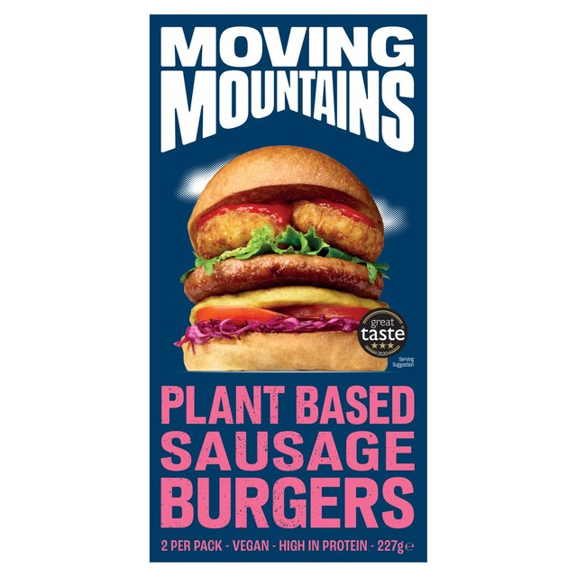 Moving Mountains Plant-Based Sausage Burger, 2 x 113g