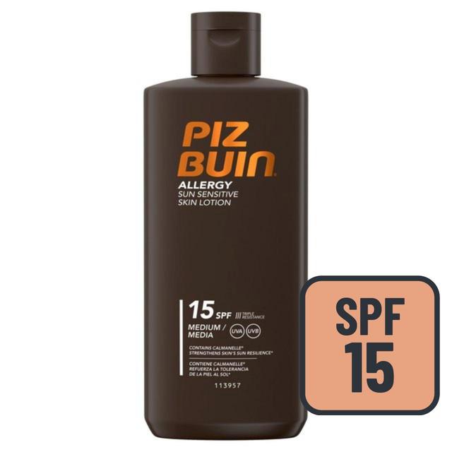 Piz Buin Allergy Sensitive SPF 15 Sun Lotion, 200ml
