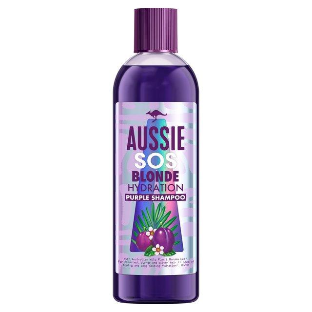 Aussie Blonde Hydration Purple Shampoo With Hemp for Blonde and Silver Hair, 290ml