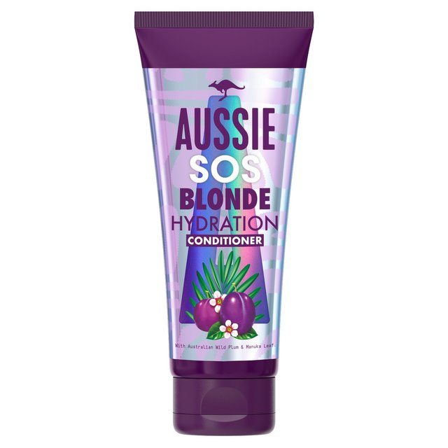 Aussie Blonde Hydration Purple Hair Conditioner For Blonde and Silver Hair, 200ml