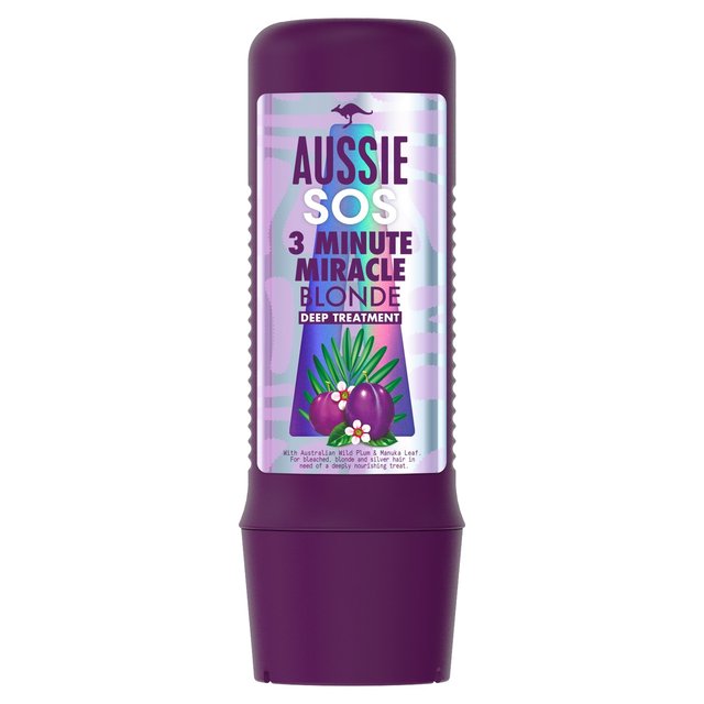 Aussie Blonde Hydration Purple 3 Minute Miracle Deep Hair Mask, 225ml