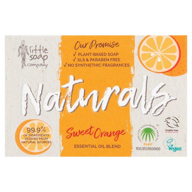 Little Soap Company Naturals Bar Soap Sweet Orange, 100g