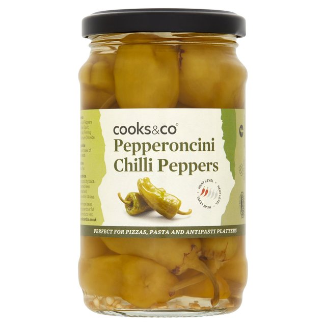 Cooks & Co Green Pepperoncini Peppers, 280g