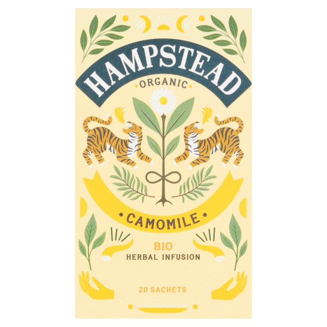 Hampstead Tea Camomile Infusion Organic Hampstead Tea, 20 Per Pack