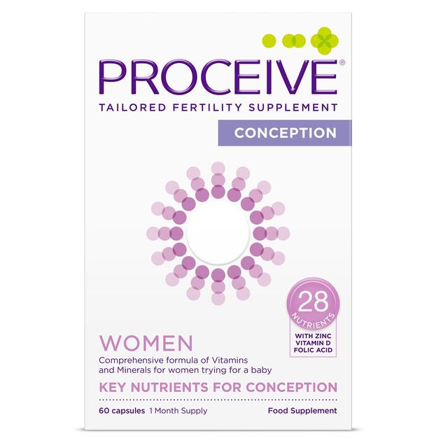 Proceive Women’s Fertility Supplement Conception Capsules, 60 Per Pack