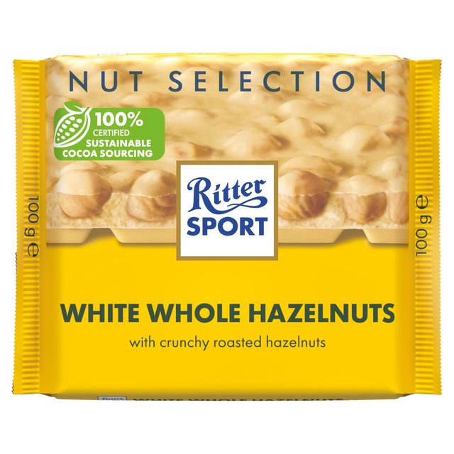 Ritter Sport Nut Perfection White Whole Hazelnut, 100g