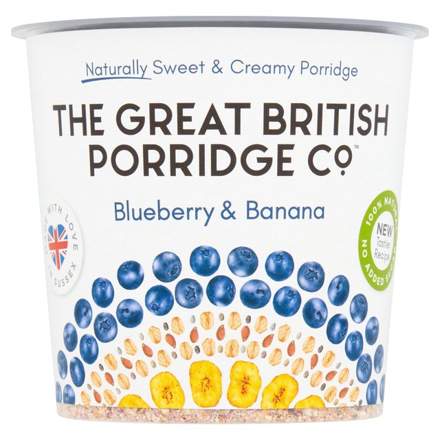 The Great British Porridge Co Blueberry and Banana Pot, 60g