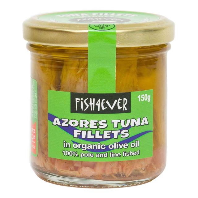 Fish 4 Ever Azores Tuna Fillets in Organic Olive Oil, 150g