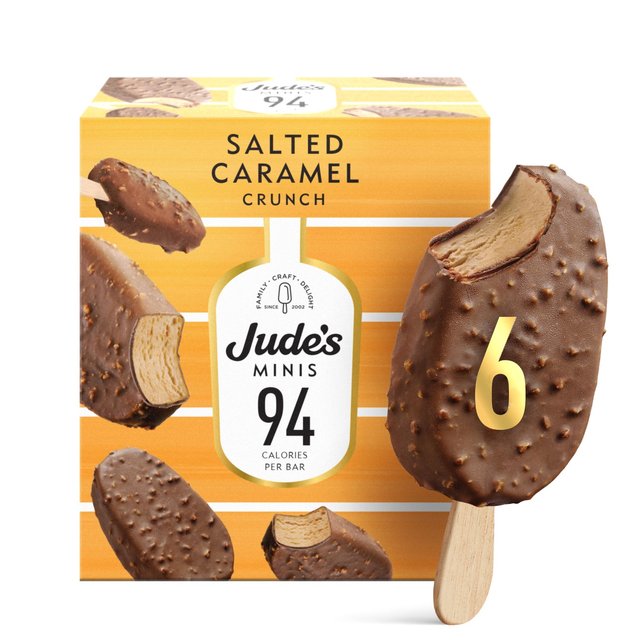 Jude’s Mini Salted Caramel, 6 x 50ml