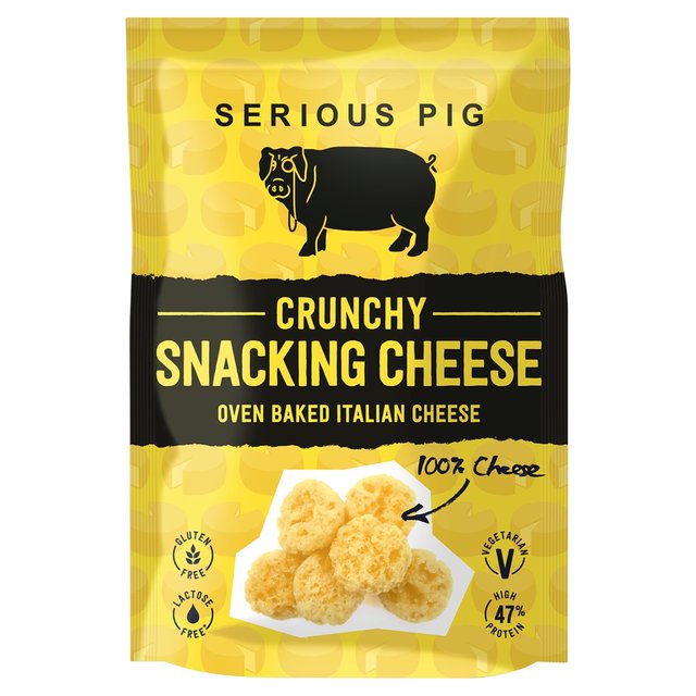 Serious Pig Crunchy Oven Baked Italian Cheese Classic Snacks, 24g