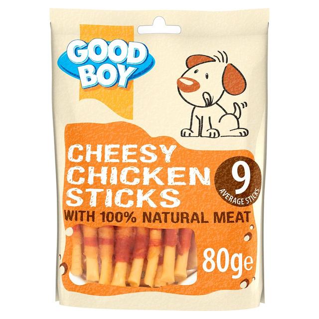 Good Boy Cheesy Chicken Sticks Dog Treats, 80g