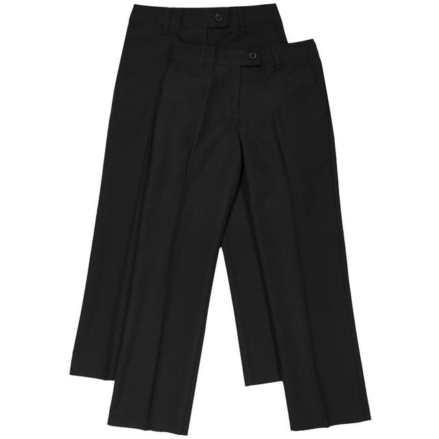 M & S Girls’ Slim Leg Trousers, 9-10, Black