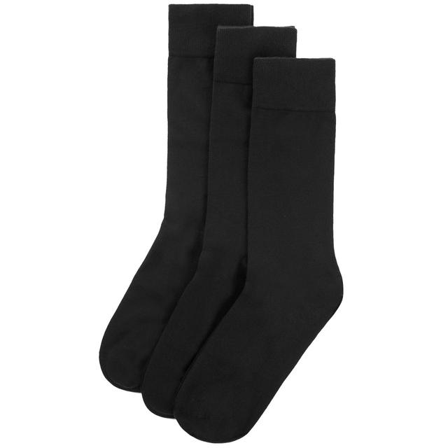 M&S Mens Luxury Luxury Egyptian Cotton Socks, Size 9-12, Black | Ocado