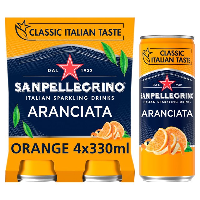 San Pellegrino Classic Taste Orange, 4 x 330ml
