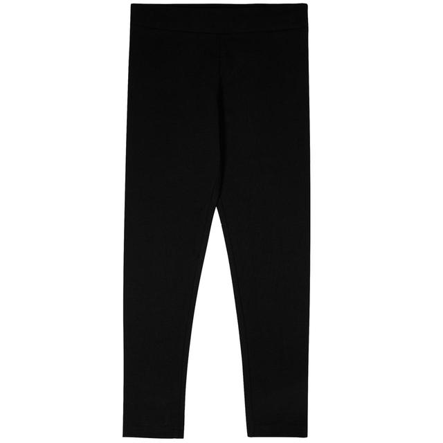M & S Girls Cotton Leggings With Stretch 7-8 Years, Black