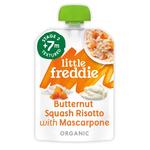 Little Freddie Butternut Squash Risotto & Mascarpone Organic Pouch, 7 mths+