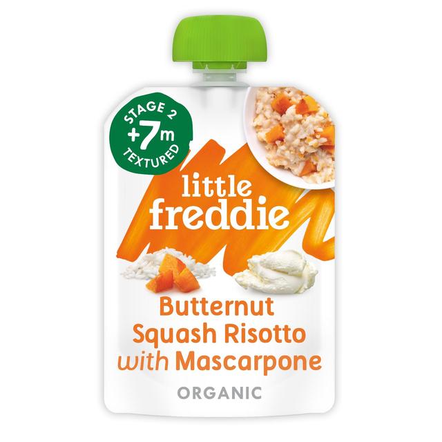 Little Freddie Butternut Squash Risotto & Mascarpone Organic Pouch, 7 Mths+, 130g