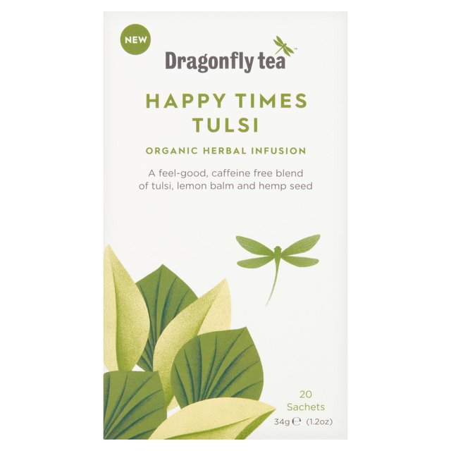 Dragonfly Organic Happy Times Tulsi, 20 Per Pack